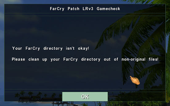 Far Cry directory check error